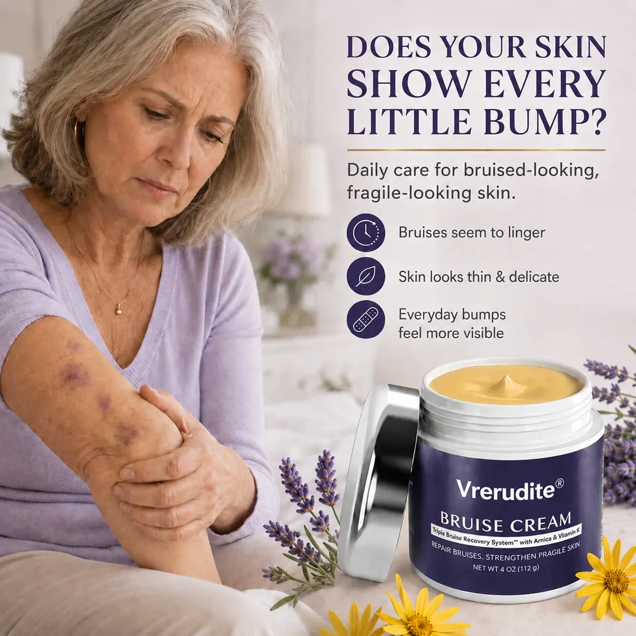 Vrerudite™ Bruise Repair & Skin — Strengthening Cream