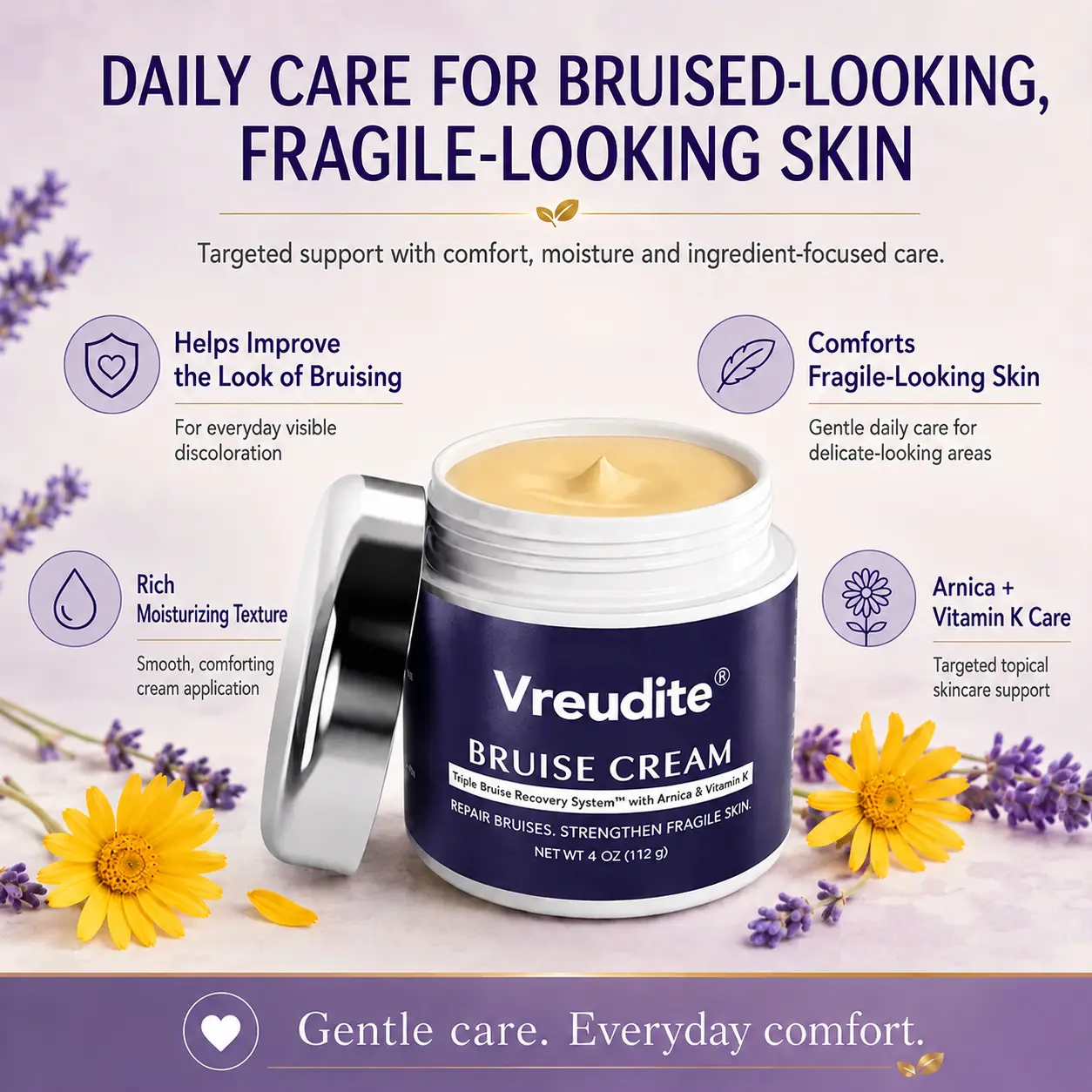 Vrerudite™ Bruise Repair & Skin — Strengthening Cream