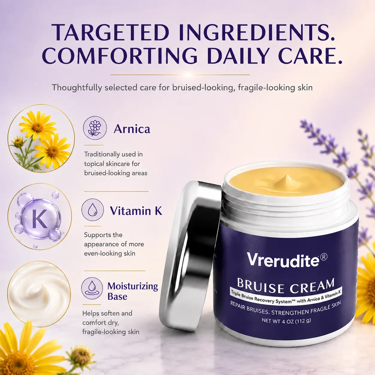 Vrerudite™ Bruise Repair & Skin — Strengthening Cream